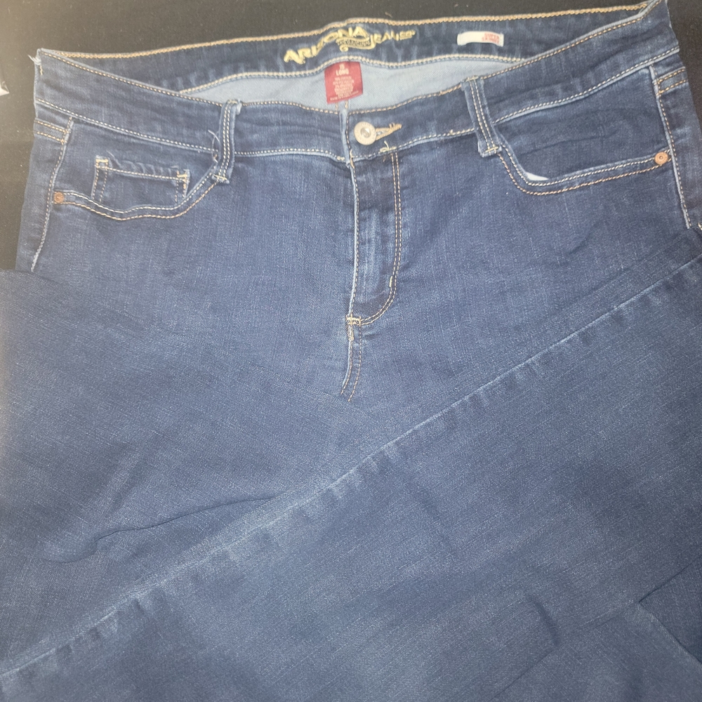 Arizona Women's Blue Denim Jeans Size 15 Long